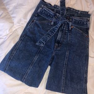 Abercrombie High-Waisted Tie Jeans